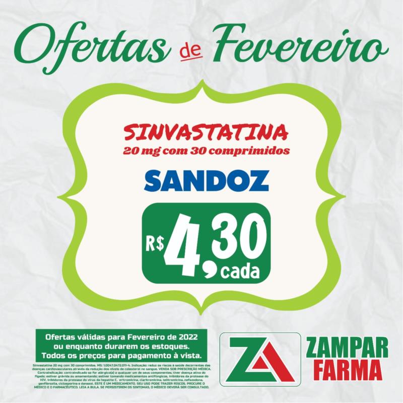 Ofertas de fevereiro na Zampar Farma