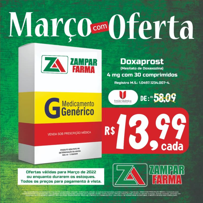 Março com ofertas na Zampar Farma