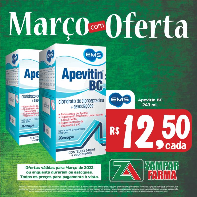 Março com ofertas na Zampar Farma