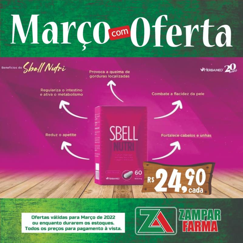 Março com ofertas na Zampar Farma