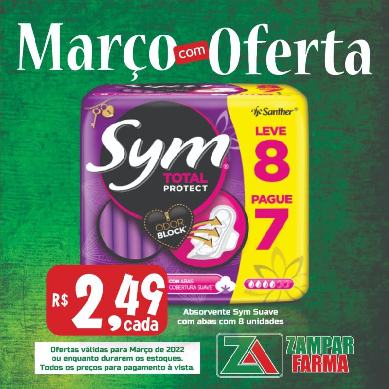 Março com ofertas na Zampar Farma