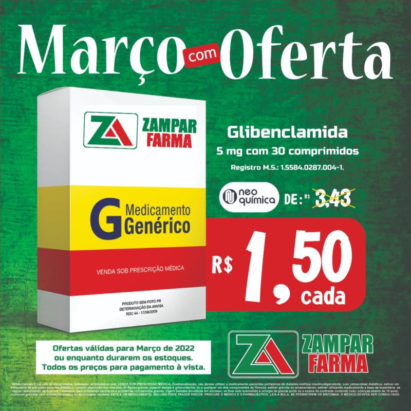 Março com ofertas na Zampar Farma