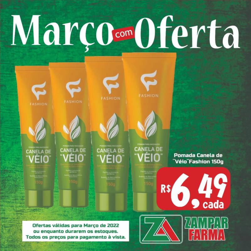 Março com ofertas na Zampar Farma