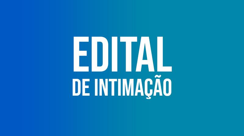 Edital de Intimação - Retificação de Área