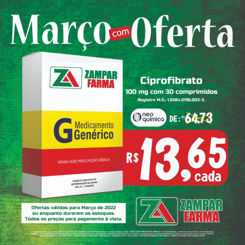 E continuam as ofertas do mês de março na Zampar Farma