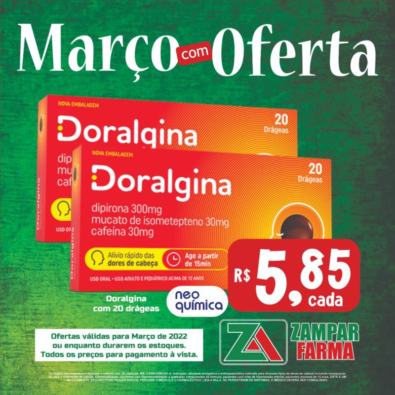 E continuam as ofertas do mês de março na Zampar Farma