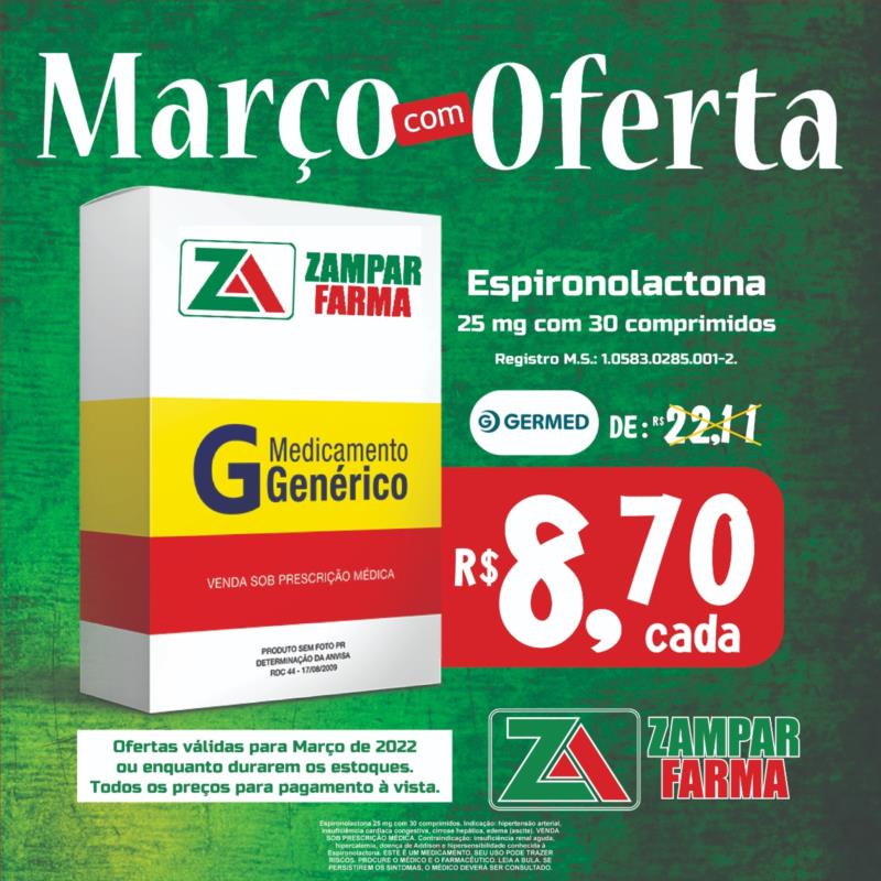 E continuam as ofertas do mês de março na Zampar Farma