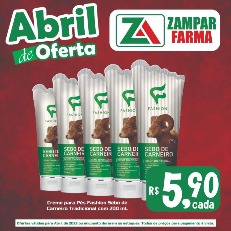 Veja as super ofertas do mês de abril na Zampar Farma