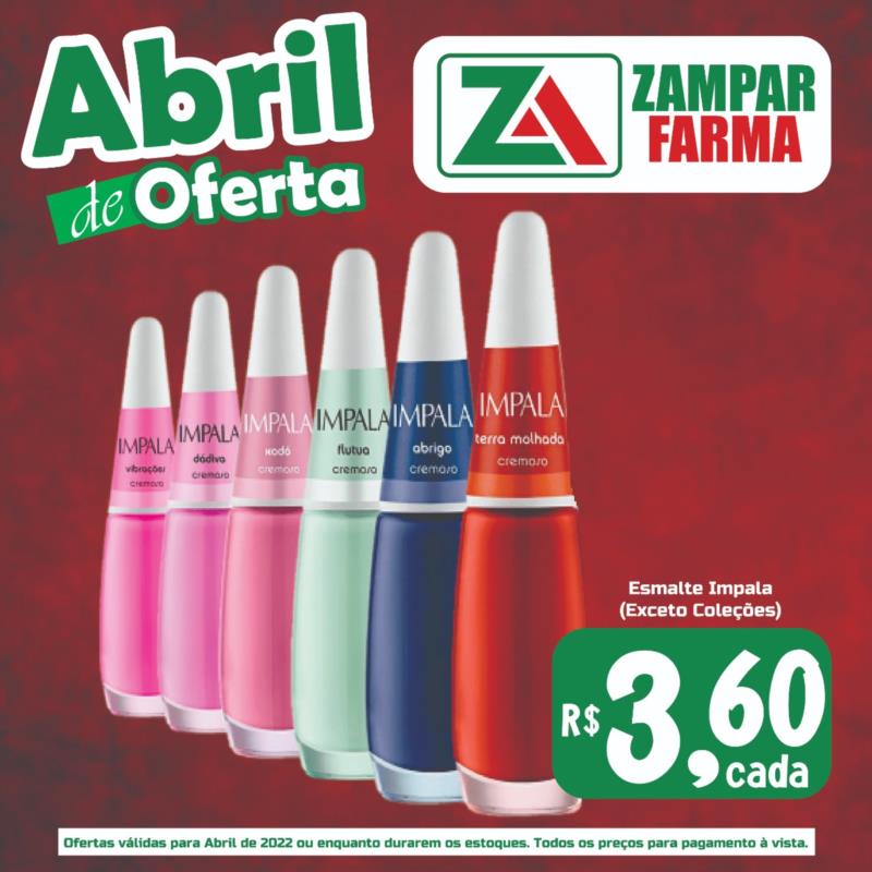 Veja as super ofertas do mês de abril na Zampar Farma