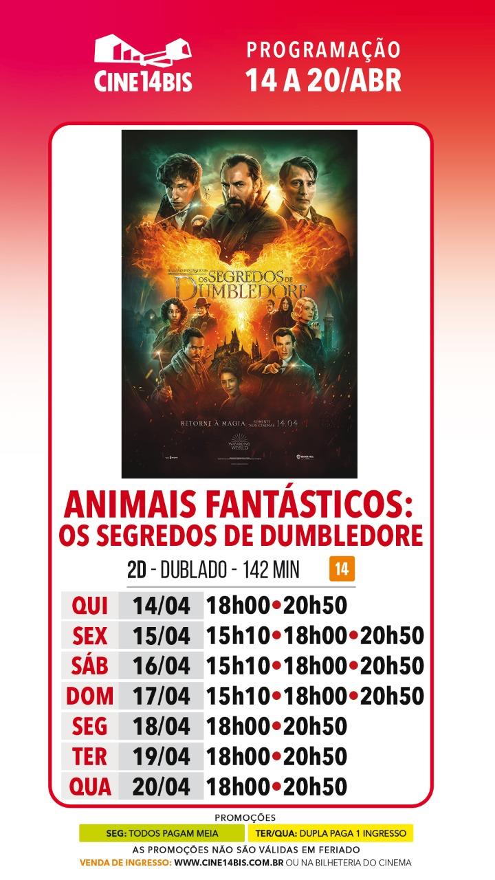 Animais Fantásticos: Os segredos de Dumbledore estreia neste feriado no Cine 14 Bis