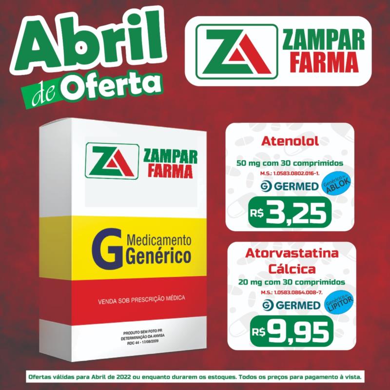 E continuam as ofertas do mês de abril na Zampar Farma