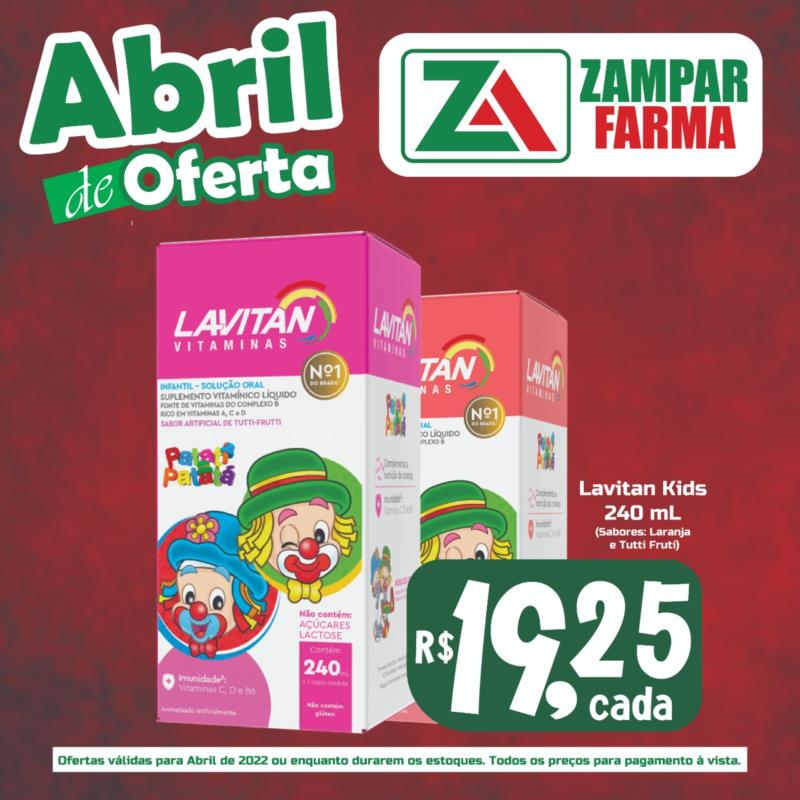 E continuam as ofertas do mês de abril na Zampar Farma