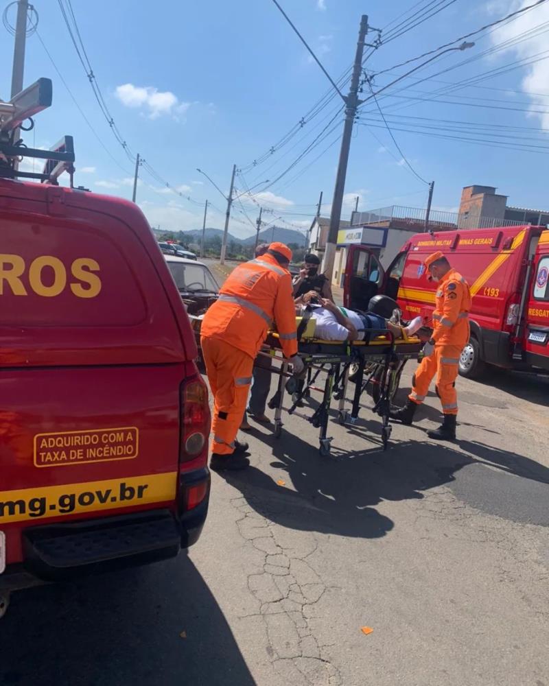 Mais um acidente envolvendo motociclista mobiliza o Corpo de Bombeiros de Guaxupé