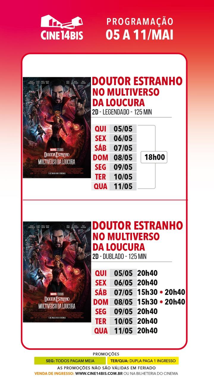 Doutor Estranho no Multiverso da Loucura estreia no Cine 14 Bis