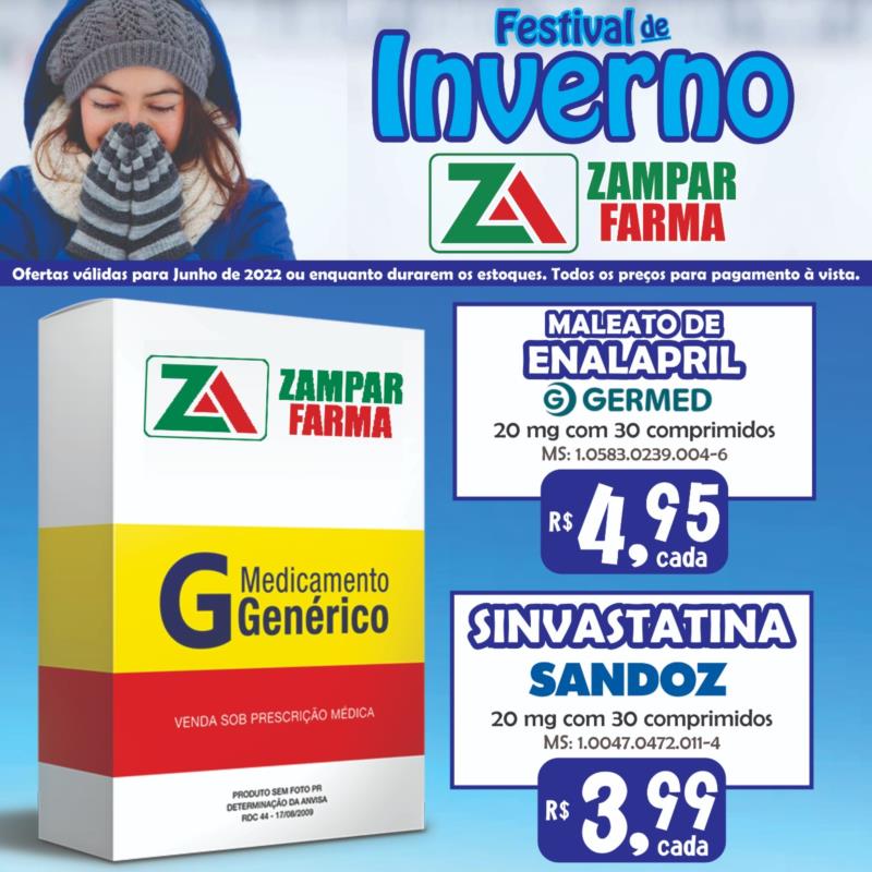 Ofertas de inverno na Zampar Farma