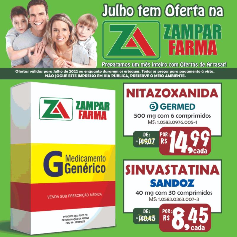 Veja mais ofertas do mês de julho na Zampar Farma