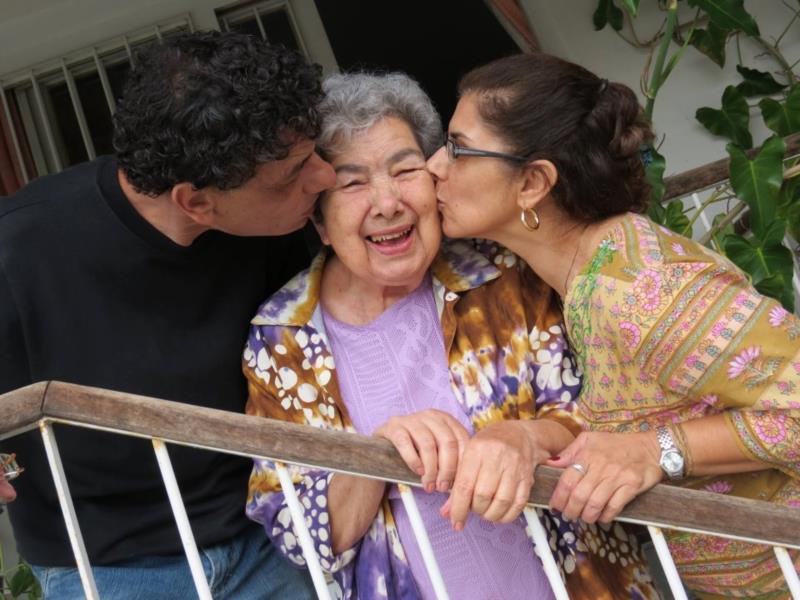 Triste a despedida momentânea de Palmira Pasqua Gabriel