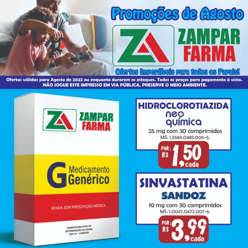 Aproveite as ofertas de agosto da Zampar Farma