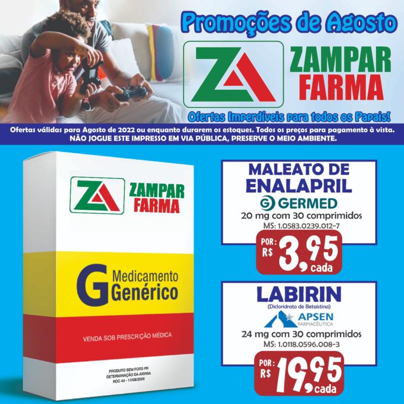 Aproveite as ofertas de agosto da Zampar Farma