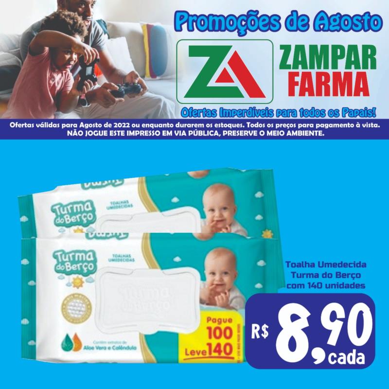 Aproveite as ofertas de agosto da Zampar Farma