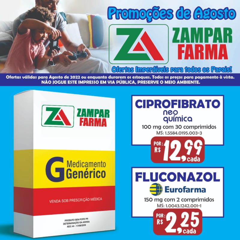 Veja mais ofertas de agosto da Zampar Farma