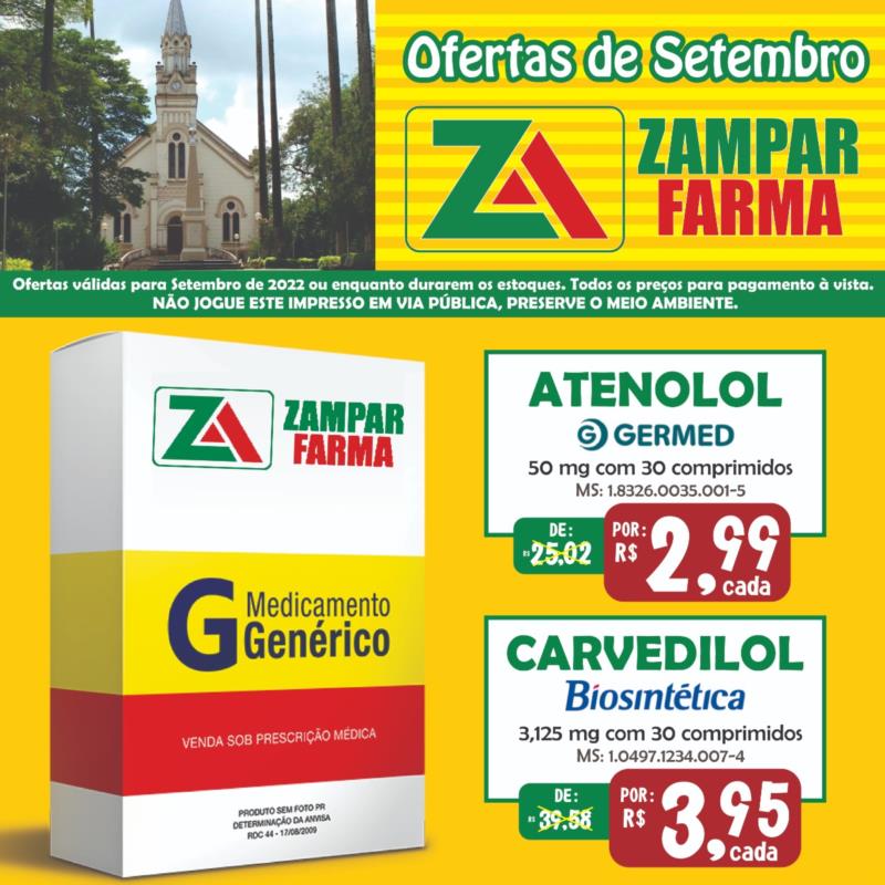 Ofertas de Setembro na Zampar Farma 