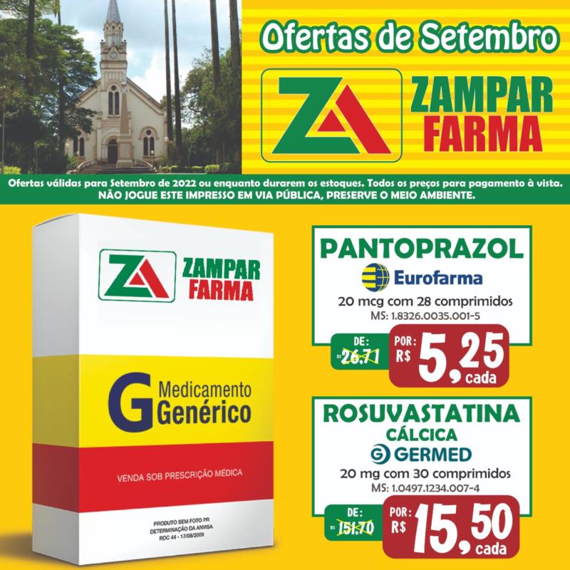 Ofertas de Setembro na Zampar Farma 