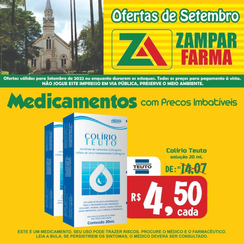 Ofertas de Setembro na Zampar Farma 