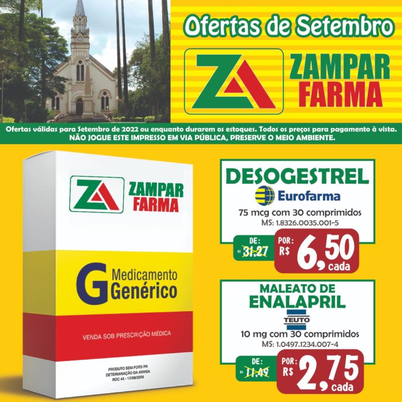 Ofertas de Setembro na Zampar Farma 