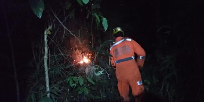 Incêndio queima 17 hectares de vegetação em Nova Resende 