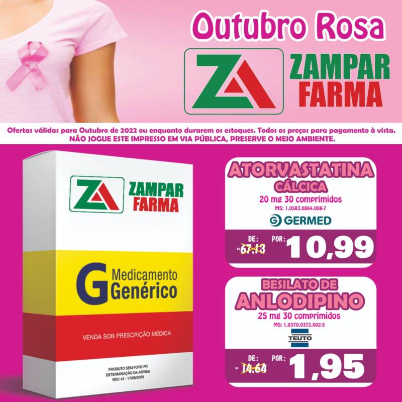 Ofertas de outubro na Zampar Farma 