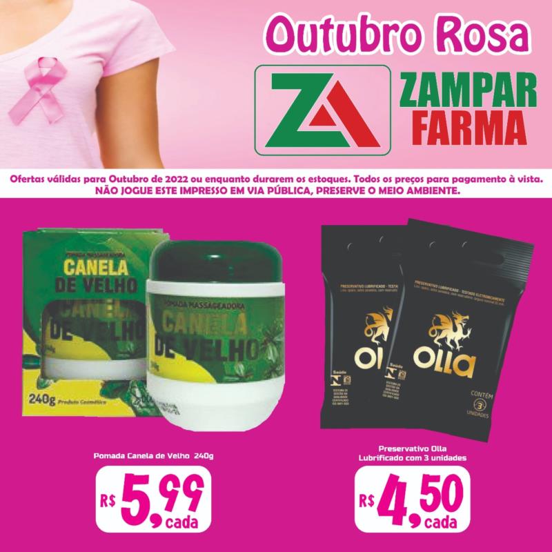 Ofertas de outubro na Zampar Farma 