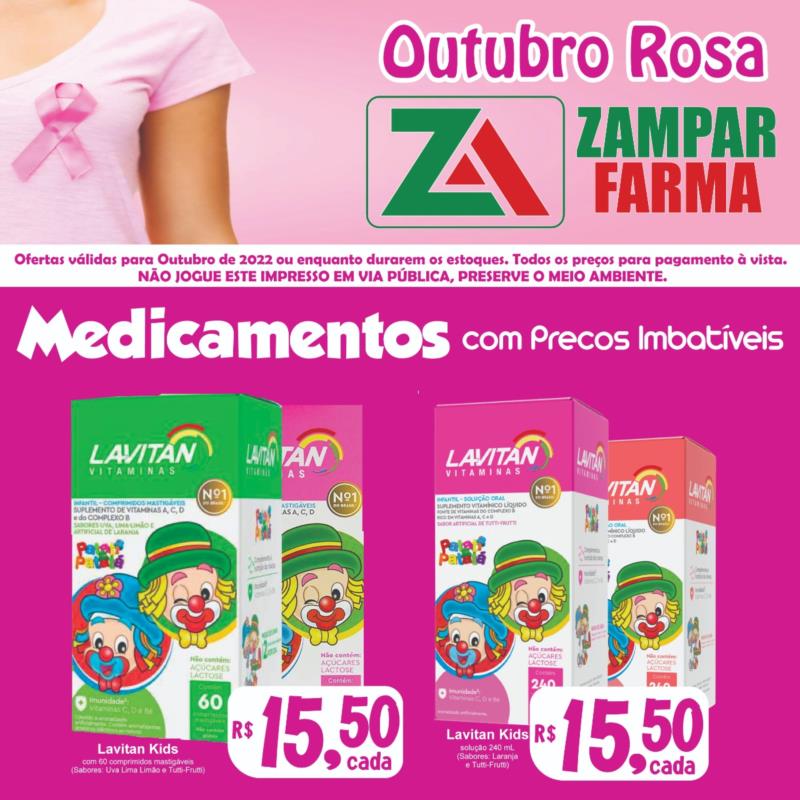 Ofertas de outubro na Zampar Farma 