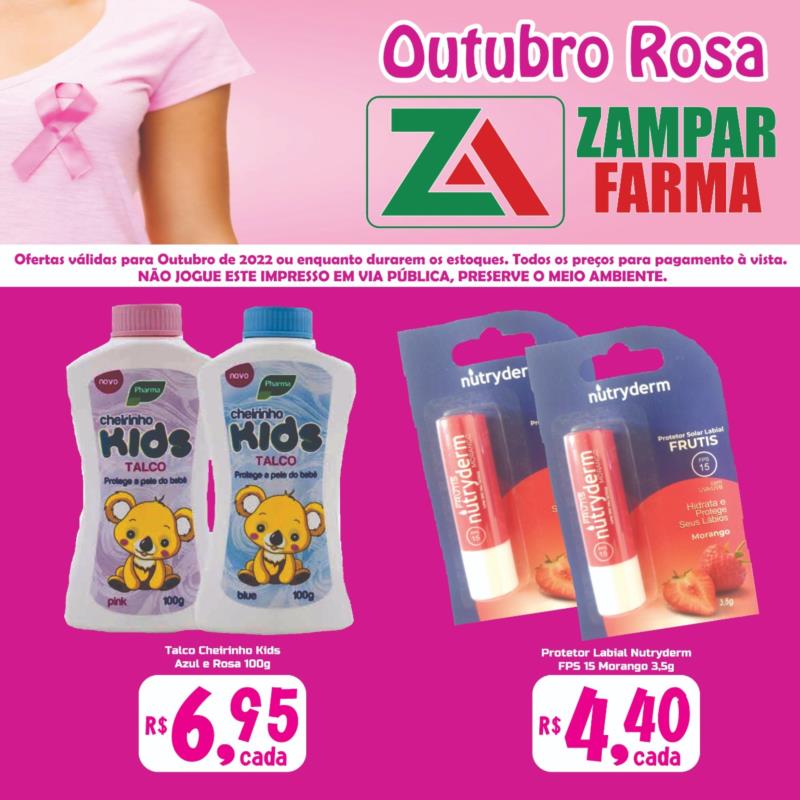 Ofertas de outubro na Zampar Farma 