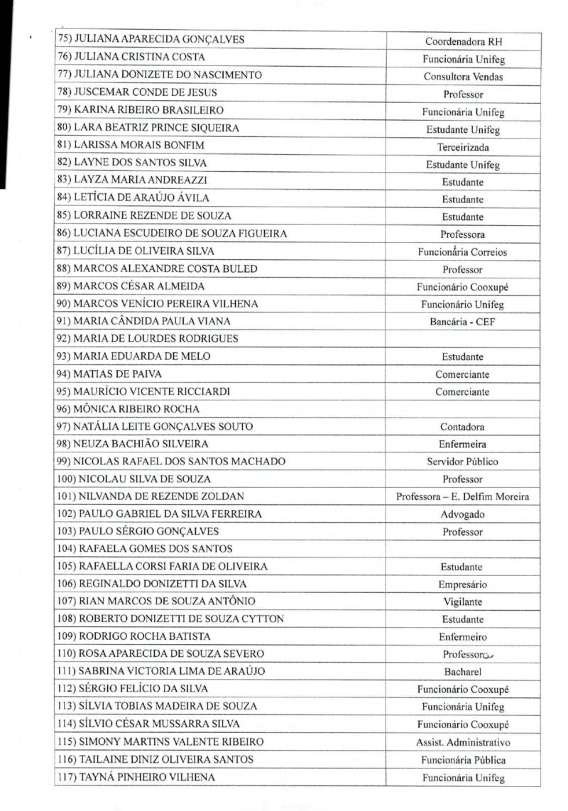 Comarca de Guaxupé publica nova Lista Geral de Jurados 2022