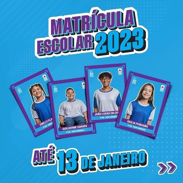 Estudantes têm até 13 de janeiro para confirmar matrícula na rede estadual de ensino de Minas