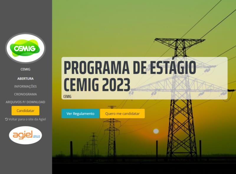 Cemig abre inscrições para Programa de Estágio 2023