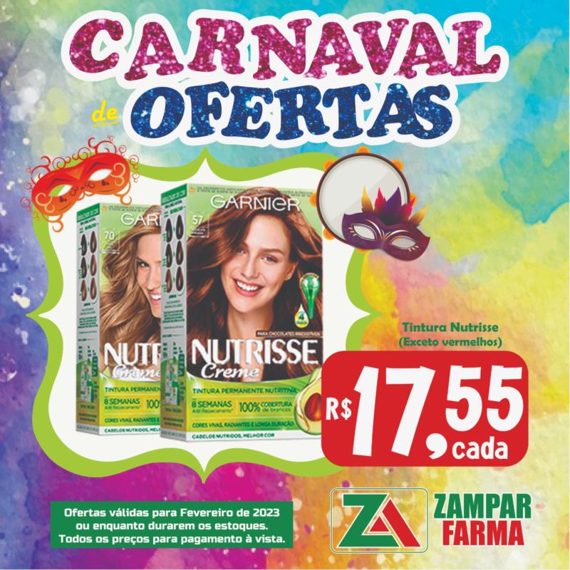 Carnaval de ofertas na Zampar Farma 