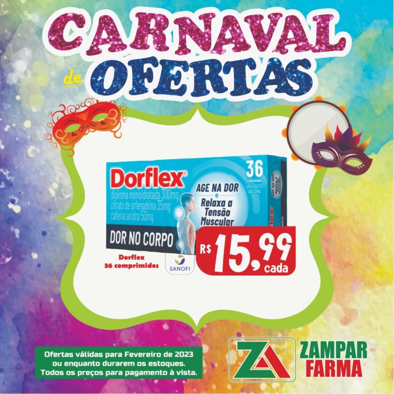 E continua o Carnaval de Ofertas da Zampar Farma 