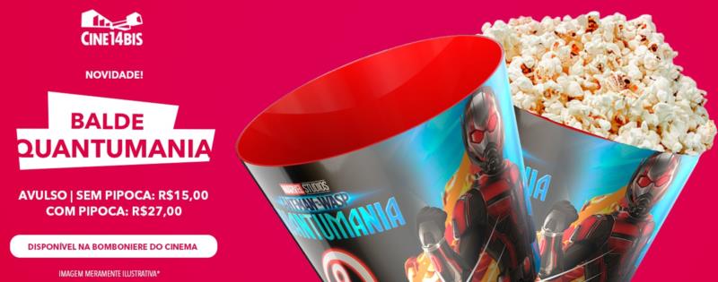 Balde Oficial do Homem-Formiga Quantumania chega ao Cine 14 Bis