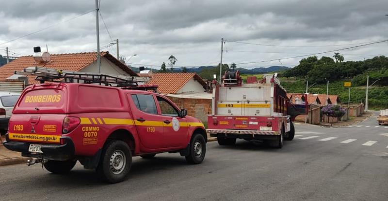 Incêndio em residência no Vale Verde mobiliza o Corpo de Bombeiros 