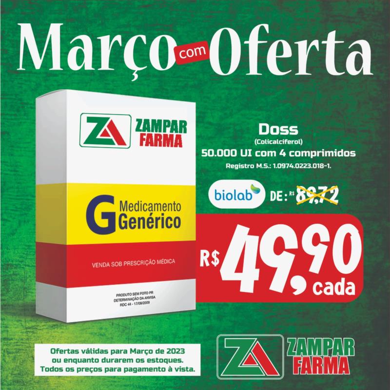 Ofertas de março na Zampar Farma 