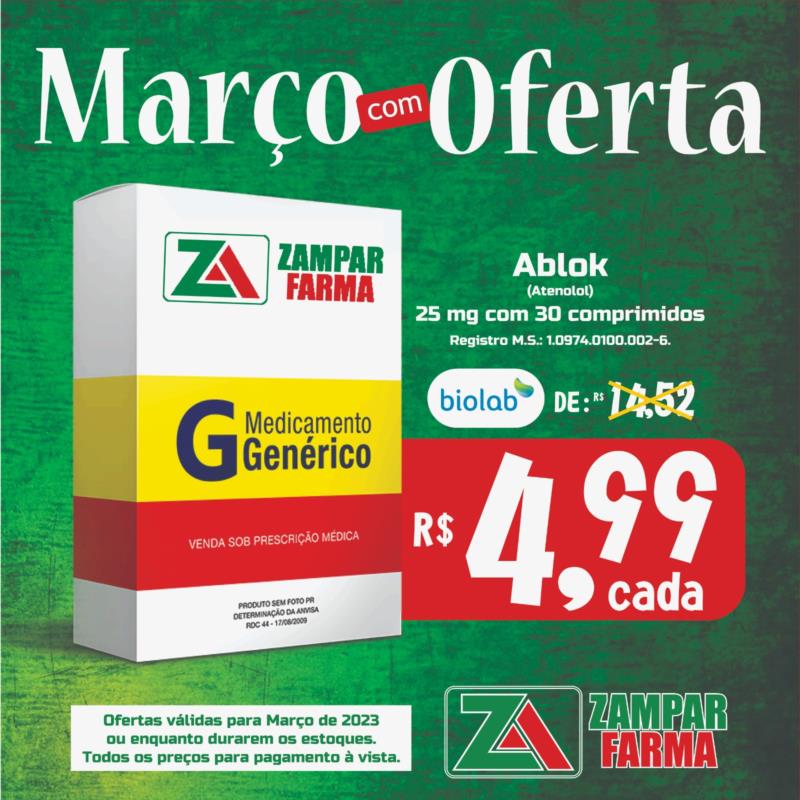 E continuam as ofertas de março da Zampar Farma 