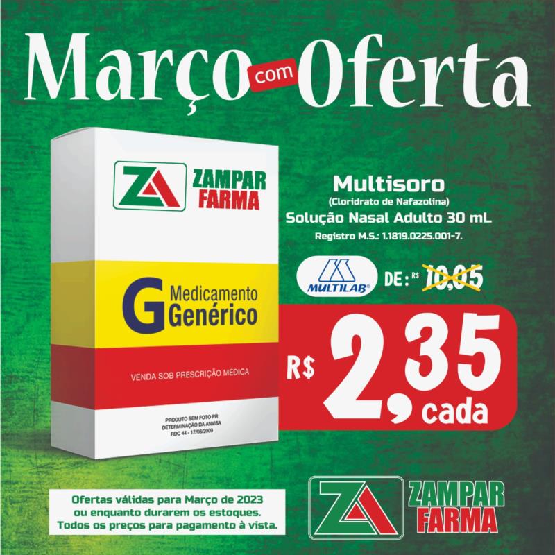 E continuam as ofertas de março da Zampar Farma 