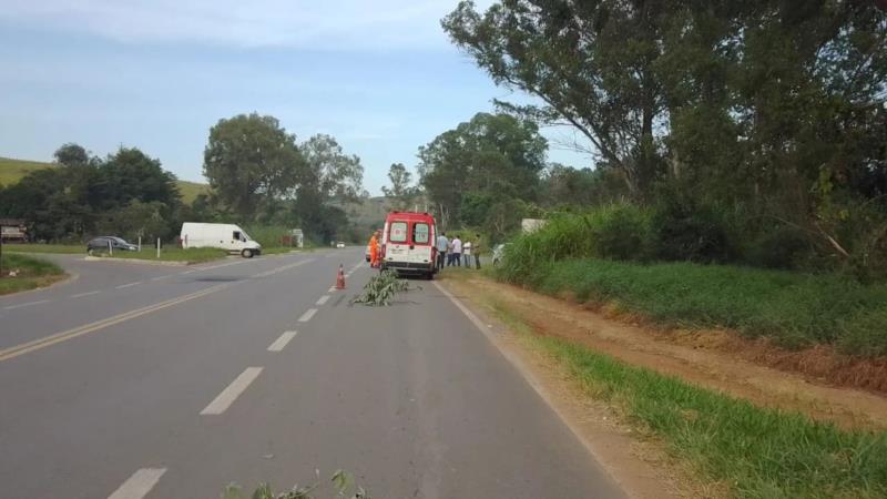 Batida entre caminhão e carro deixa mãe e filho feridos na BR-146, em Muzambinho 