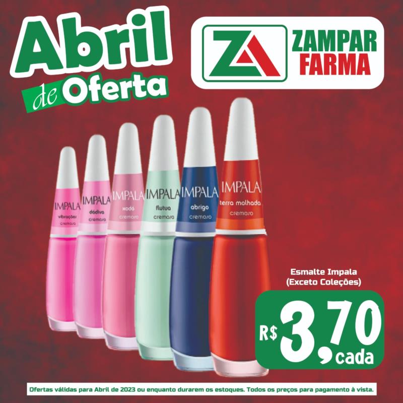 Ofertas de abril na Zampar Farma 