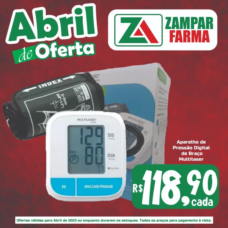 Ofertas de abril na Zampar Farma 