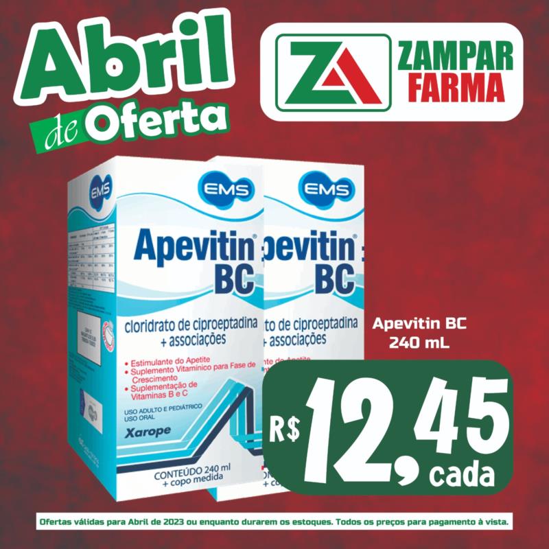 Ofertas de abril na Zampar Farma 