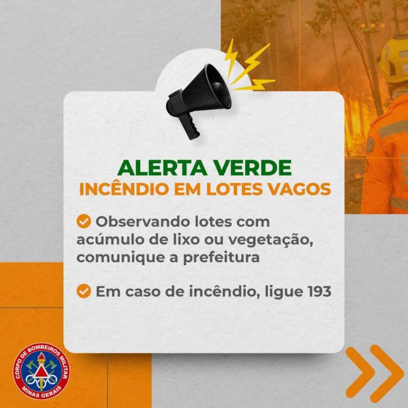 Corpo de Bombeiros dá início à Operação Alerta Verde para a prevenção de incêndios e queimadas em Guaxupé e região 