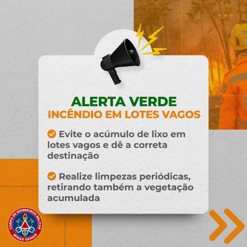 Corpo de Bombeiros dá início à Operação Alerta Verde para a prevenção de incêndios e queimadas em Guaxupé e região 